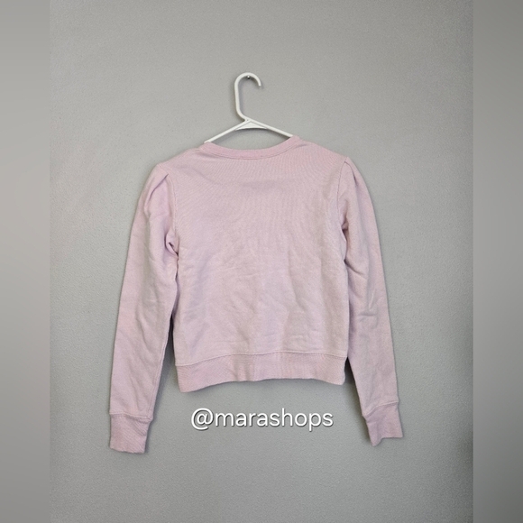 A.L.C. Avery Cotton Crewneck Sweatshirt Pink - Picture 5 of 7